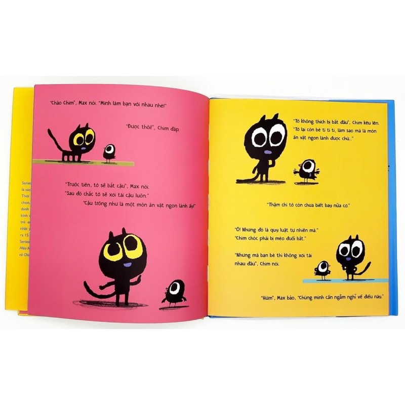 Sách - Mèo Max và Chim - Dành cho bé 3 - 7 tuổi - Crabit Kidbooks