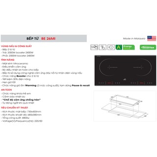 Bếp điện từ Bauer BE-26MI