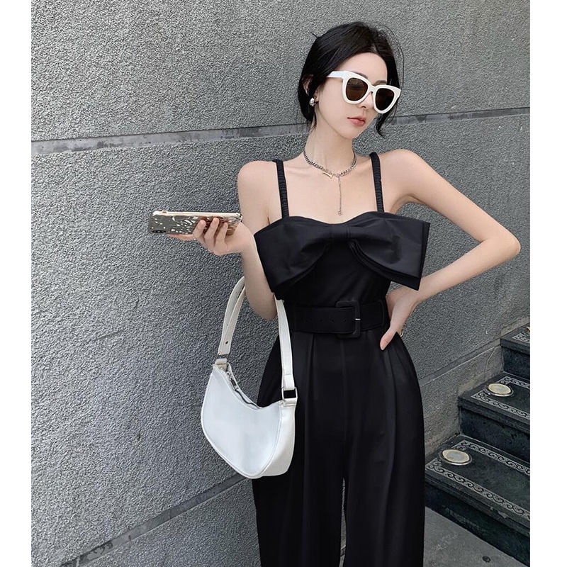 Bán Chạy!Bộ Áo Liền Quần Màu Trắng Dáng Rộng Cao Cấp Thời Trang Mùa Hè Cho Nữ