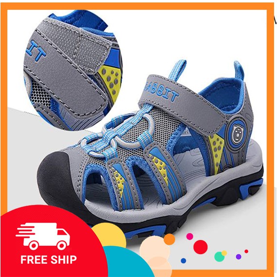 Sandal rọ trẻ em dv19, dép bịt mũi hàng cao cấp cho học sinh