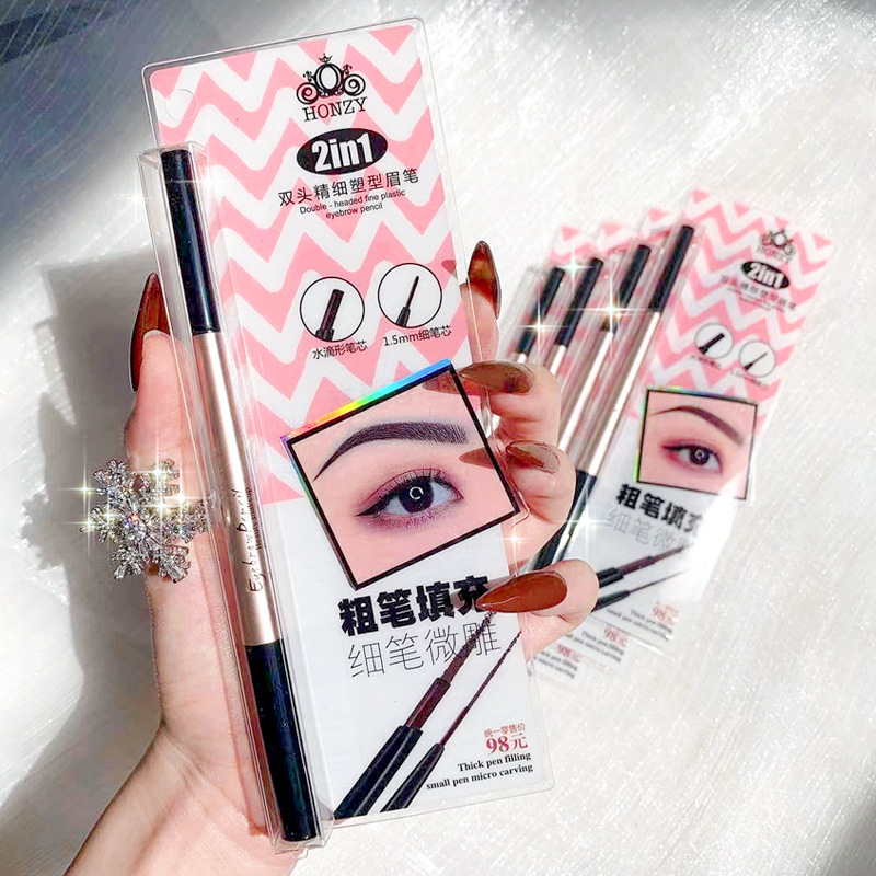 (Hàng Mới Về) Bút Chì Kẻ Lông Mày Hai Đầu Không Thấm Nước Và Mồ Hôi Tự Nhiên Lâu Trôi Honzy3693 | BigBuy360 - bigbuy360.vn