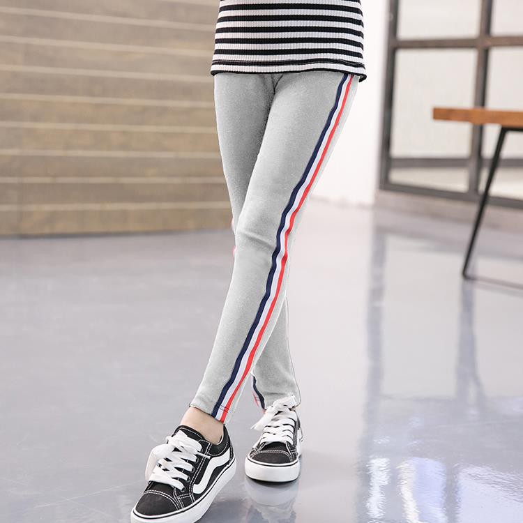 Quần Legging kẻ sọc cho bé gái kiểu dáng xinh xắn Beeshop D20080