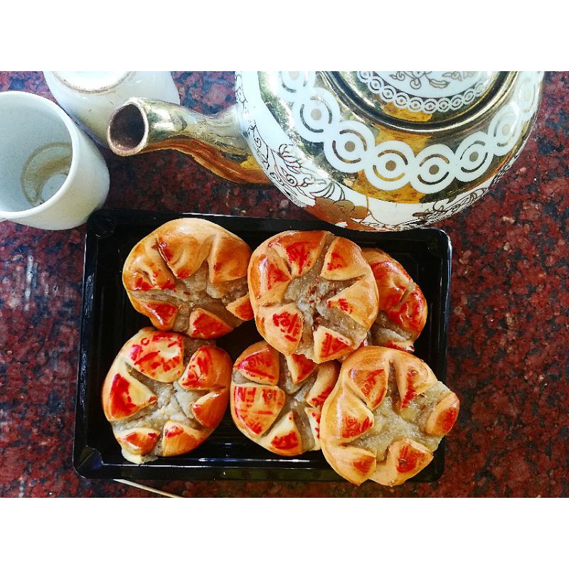 Bánh hoa dừa nướng đặc sản Bến Tre hộp 6cai