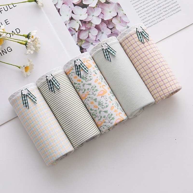 Quần Lót Nữ Cotton Cao Cấp Nâng Mông Thông Hơi Hoạ Tiết Dễ Thương | BigBuy360 - bigbuy360.vn