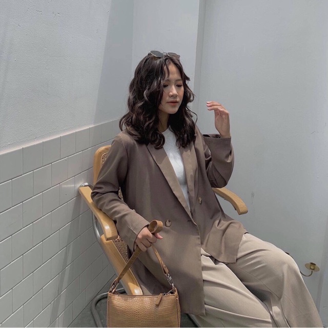 Áo vest blazers mỏng 2 khuy freesize chính hãng boiling | BigBuy360 - bigbuy360.vn