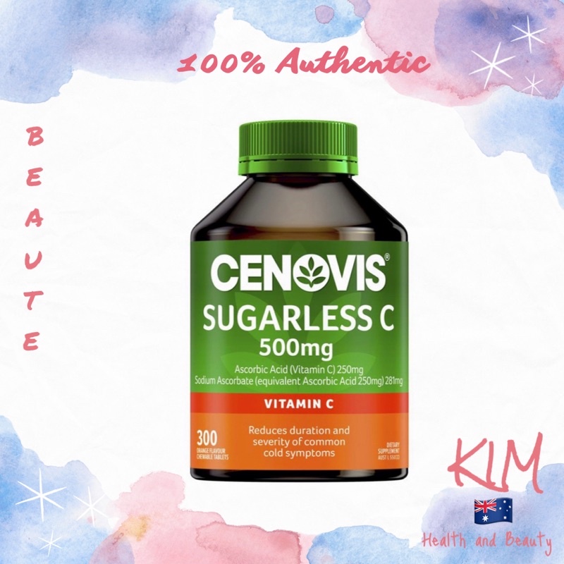 [Bill Úc]Viên nhai bổ sung Vitamin C không đường, tăng sức đề kháng Cenovis Sugarless C 500Mg
