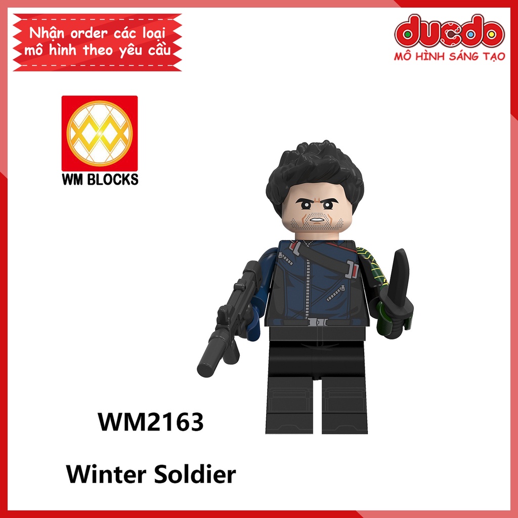 Minifigures các nhân vật trong Marvel Winter Soldier Falcon - Đồ chơi Lắp ghép Xếp hình Mini Mô hình Iron Man WM WM6117