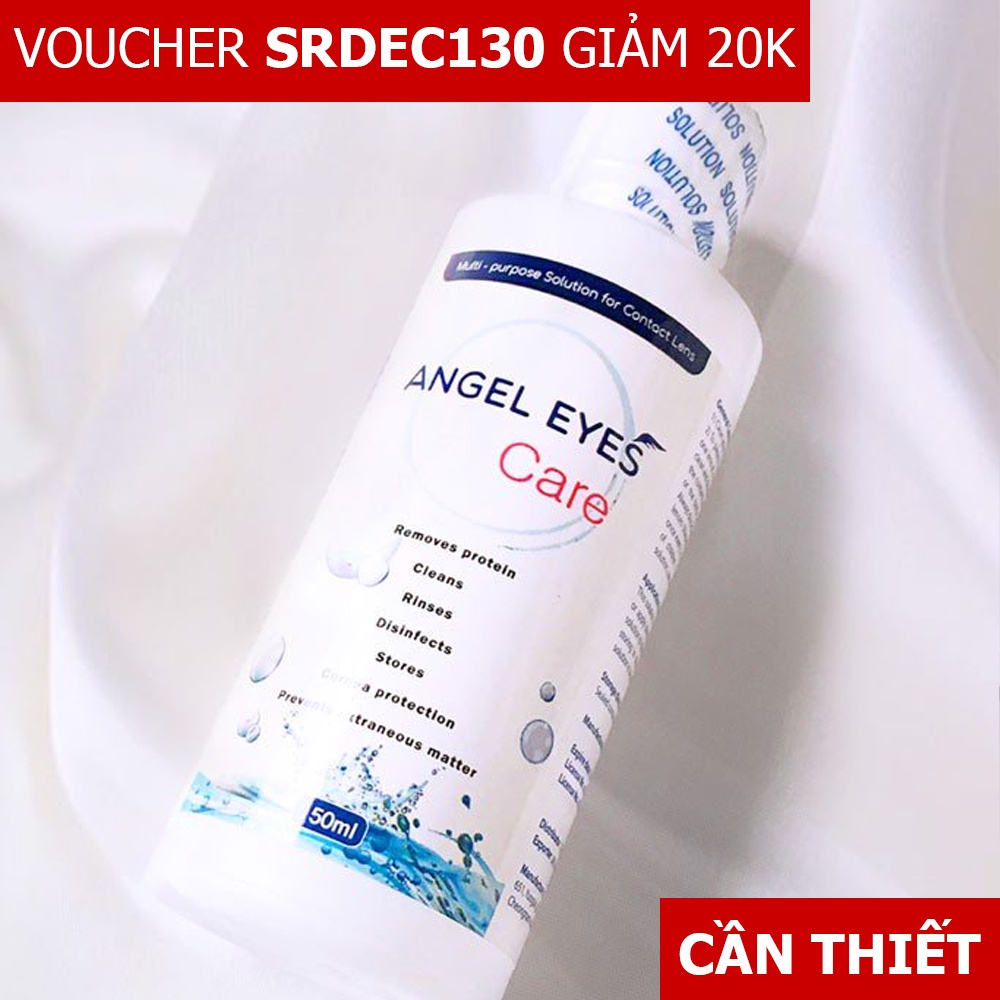 [NHẬP SRDEC130 GIẢM 20K] Nước ngâm lens Angel Eyes, dung vệ sinh và bảo quản kính áp tròng, Multi-purpose Solution