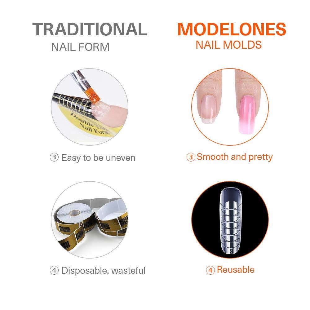 Sơn móng gel poly Modelones 15g đắp nối móng lâu trôi trang trí nghệ thuật độc đáo