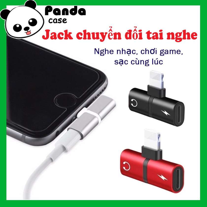 Jack chuyển đổi tai nghe chân lightning 2 trong 1 cho iphone 7 trở lên - vừa sạc vừa nghe nhạc, chơi game