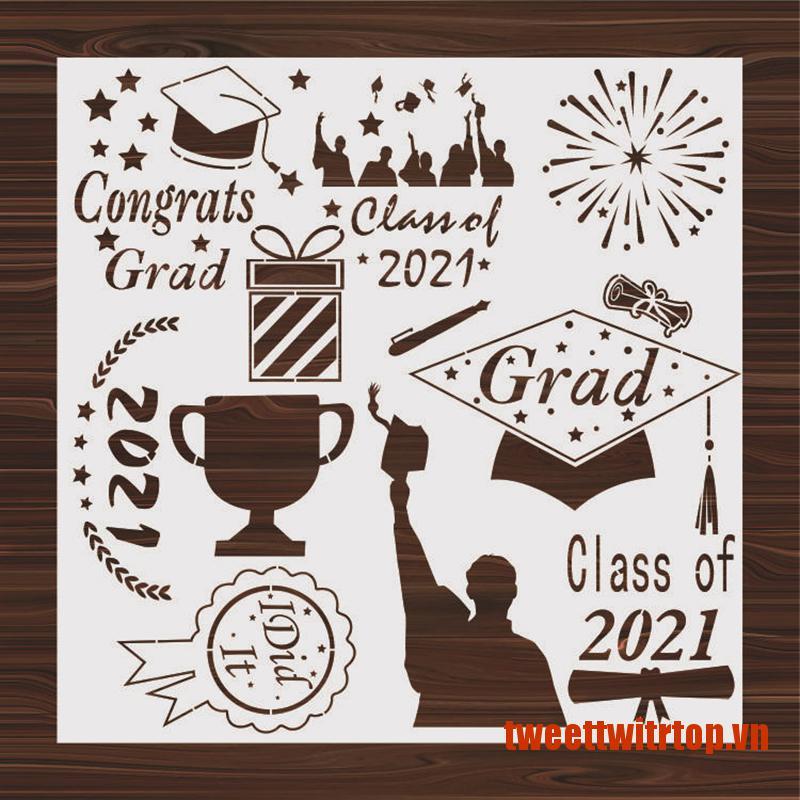 TRTOP Graduation Drawing Template Stencil Painting Embossing Scrapbook 2021