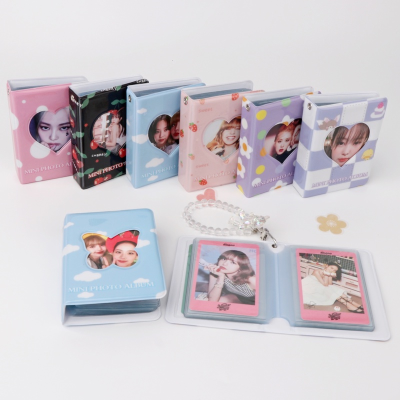 Album Ảnh 3 Inch Hình Trái Tim Giá Đỡ