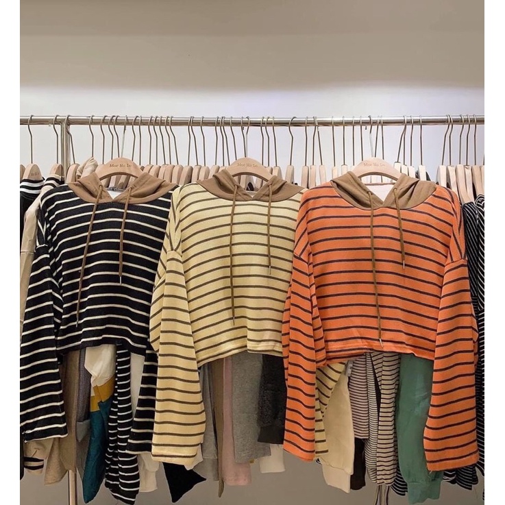 hôdie croptop nỉ mũ