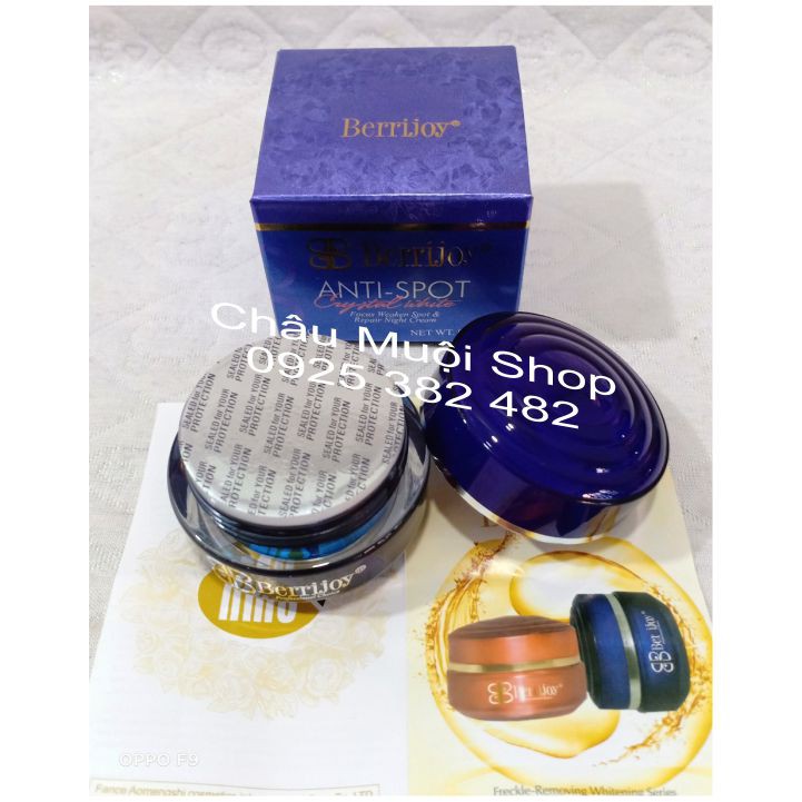 Bộ Kem Dưỡng Trắng Da Mờ Nám Berrijoy Pháp -  Ngày + Đêm