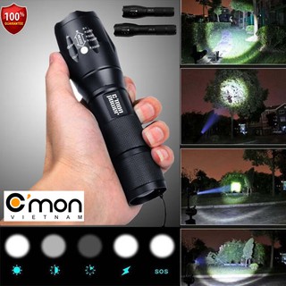 Đèn pin siêu sáng C'MON GUARD XML-T6 10w chiếu xa 500m