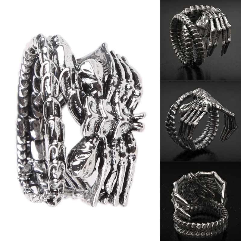 Nhẫn Hình Bộ Xương Phong Cách Gothic Cho Nam Và Nữ