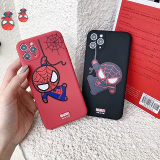 Marvel iPhone 7/8 Plus XS XR 11 Pro MAX Apple Phone Case Cute Cartoon Spider Man Cove