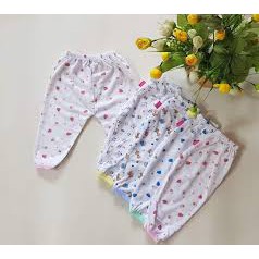 sét 10 Quần dài cotton sơ sinh bình sữa cho bé yêu