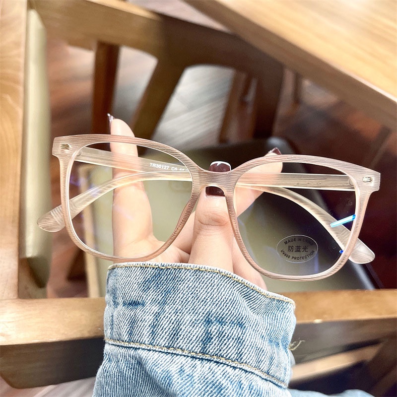 Kính Mắt Gọng Vuông Nhỏ Chống Bức Xạ/ Ánh Sáng Xanh Thời Trang Hàn Quốc Cho Nữ