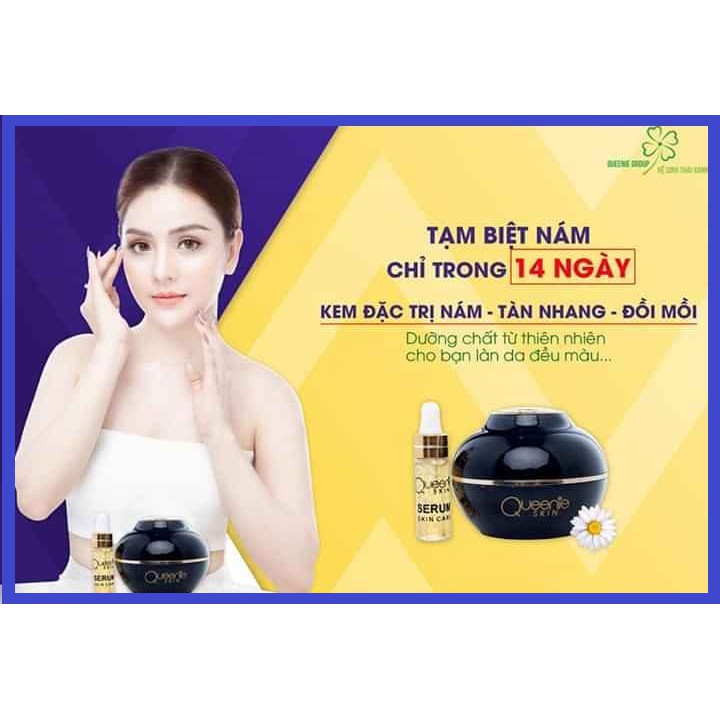 ( Tặng kèm serum ) KEM ĐẶC TRỊ NÁM QUEENIE SKIN