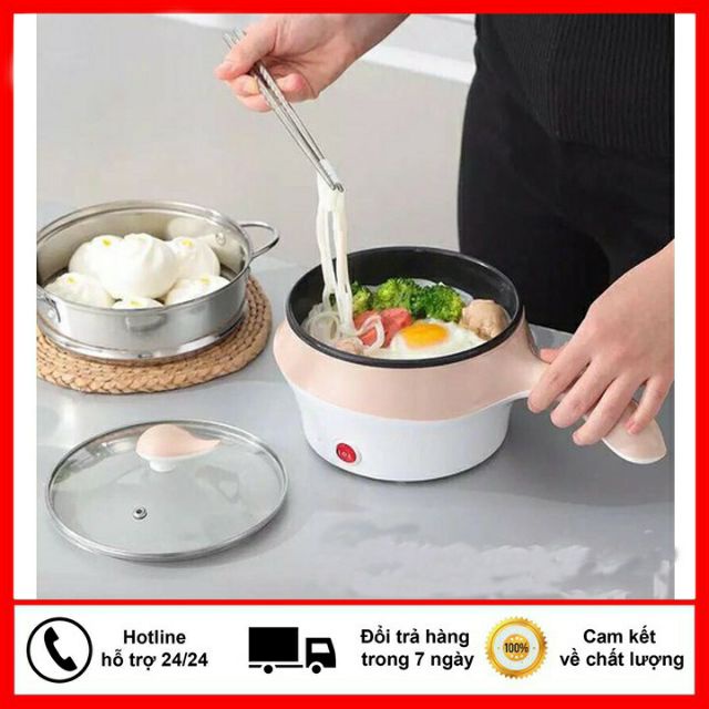 Nồi lẩu điện mini chống dính đa năng