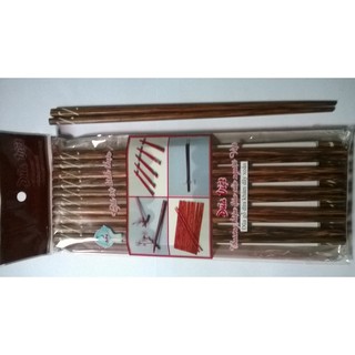 Đũa gỗ dừa khảm dây xoắn