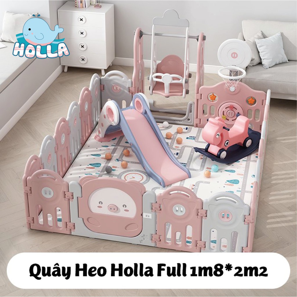 Bộ quây cũi Full đồ chơi Holla Heo mẫu mới nhất năm 2021