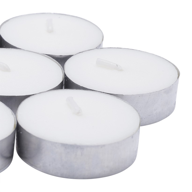 Hộp 10 nến tealight khử mùi Miss Candle FtraMart (Trắng)