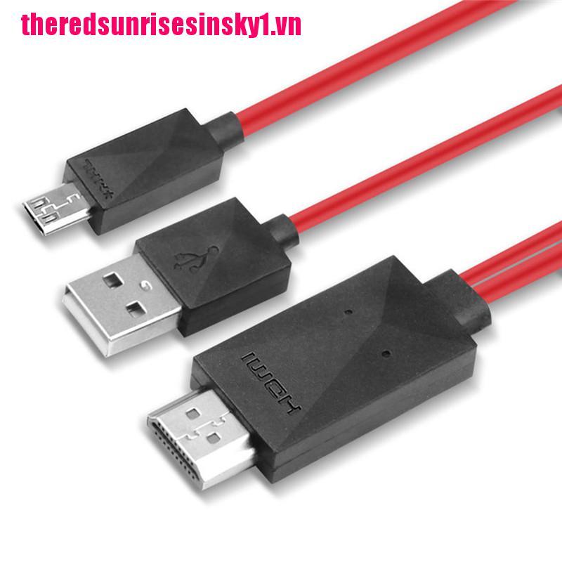 (3C) Giắc Chuyển Đổi Từ Micro Usb Sang Hdmi 1080p Hd Tv Cho Điện Thoại Android Samsung