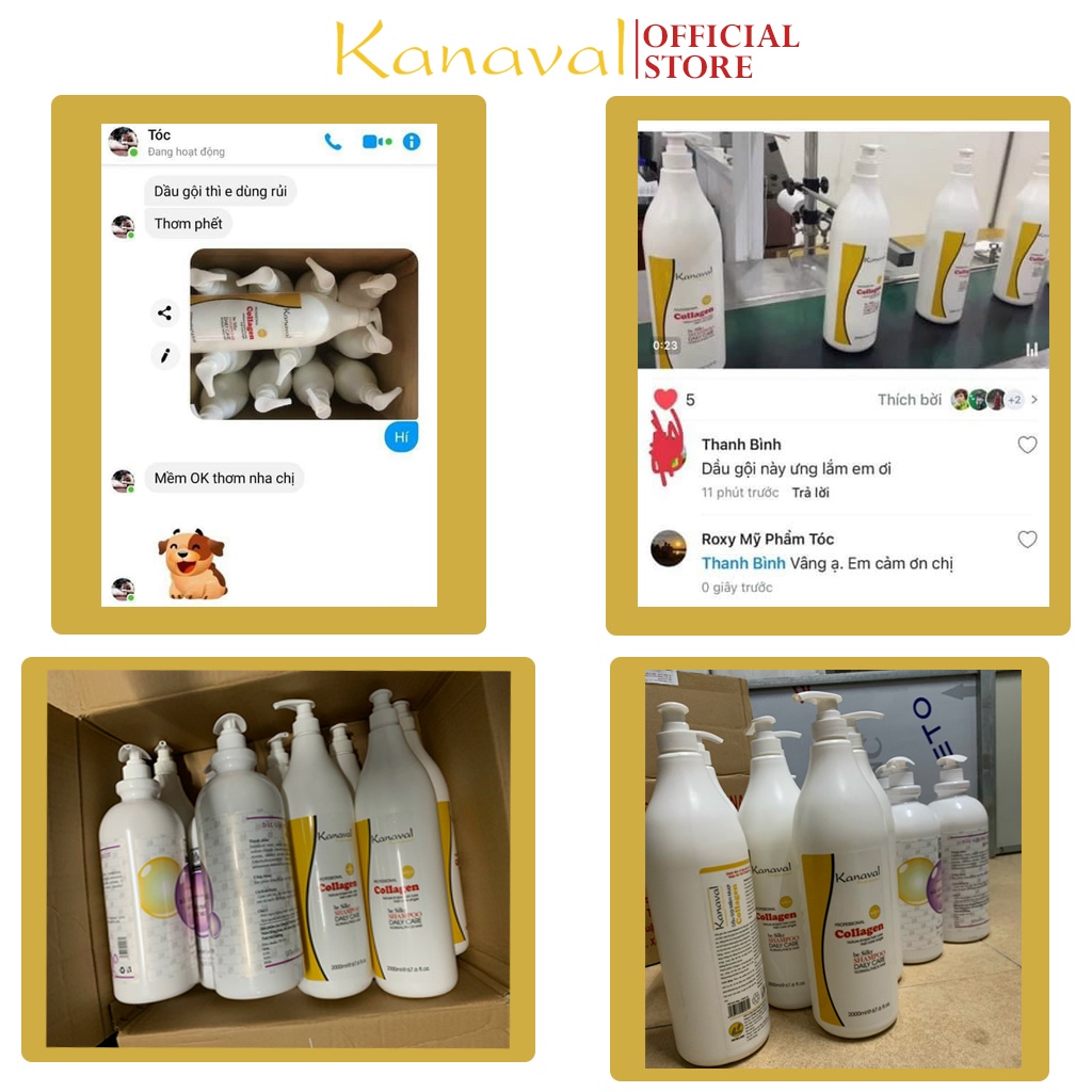 Dầu gội xả Kanaval Professional hương thơm Chanel  phục hồi tái tạo tóc trị gàu  750ml-2000ml - Kanaval Official Store
