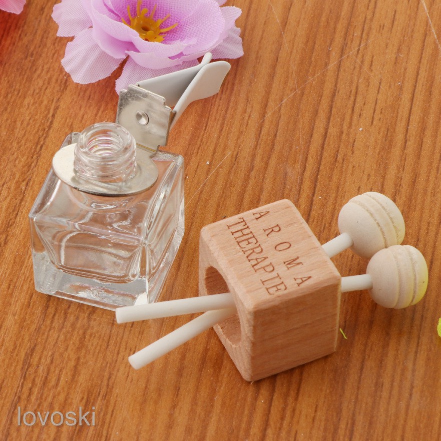 [Lovoski] Bình Thủy Tinh Đựng Nước Hoa Treo Xe Hơi