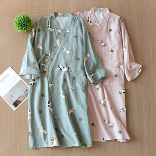 Áo choàng tắm / áo choàng tắm / áo choàng tắm / áo choàng tắm bằng cotton phong cách nhật bản cho cặp đôi / nhà