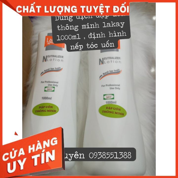 Dập uốn thông minh LAKAY  1000ml  FREESHIP  định hình nếp tóc , bảo vệ tóc khỏi dung dịch uốn ,,chuyên dụng cho salon.