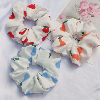 Cột tóc Scrunchies, dây buộc tóc, chun cột tóc hoa quả dễ thương (Fullbox)