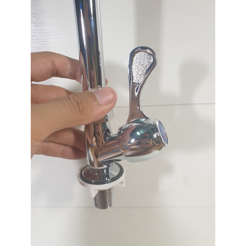 Vòi nước bồn rửa chén, lavabo thép không rỉ, mạ crôm sáng bóng - Điện nước gia dụng Hoàng Kim