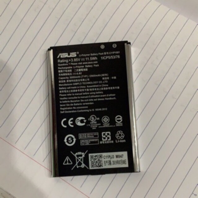 Pin Asus Zenfone 2 Laser 5.5 ZE550KL, Selfie Z00UD ZD551KL 3000mAh - hàng Zin