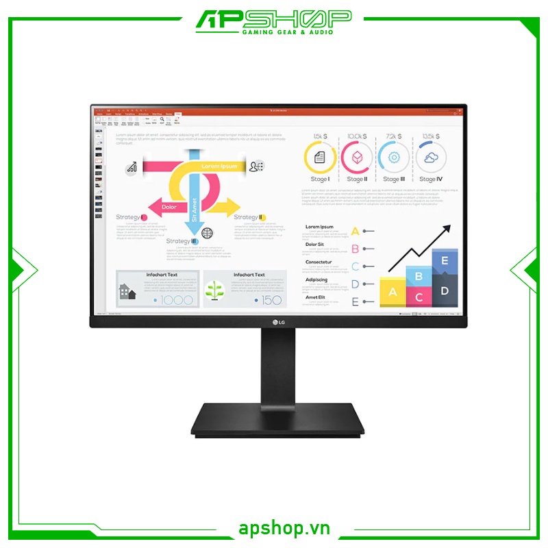 Màn hình LG 24QP750 23.8" IPS 2K 75Hz HDR USB-C | 24QP750-B | Chính hãng