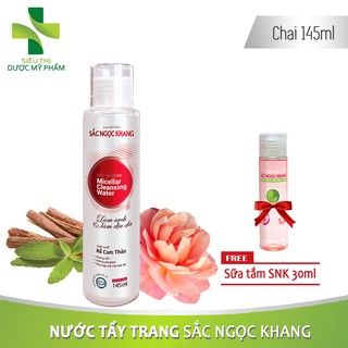 Nước tẩy trang Sắc Ngọc Khang 145ml (Quà tặng Sữa tắm SNK 30ml)
