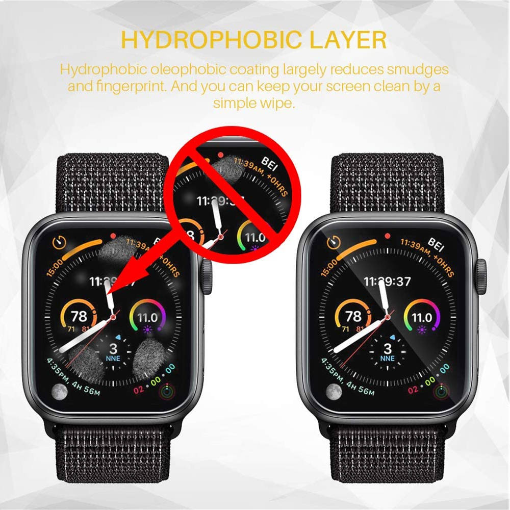 Miếng TPU bảo vệ mặt đồng hồ độ trong suốt cao Cobrafly cho Apple IWatch 40Mm 44Mm sêri 5 /4