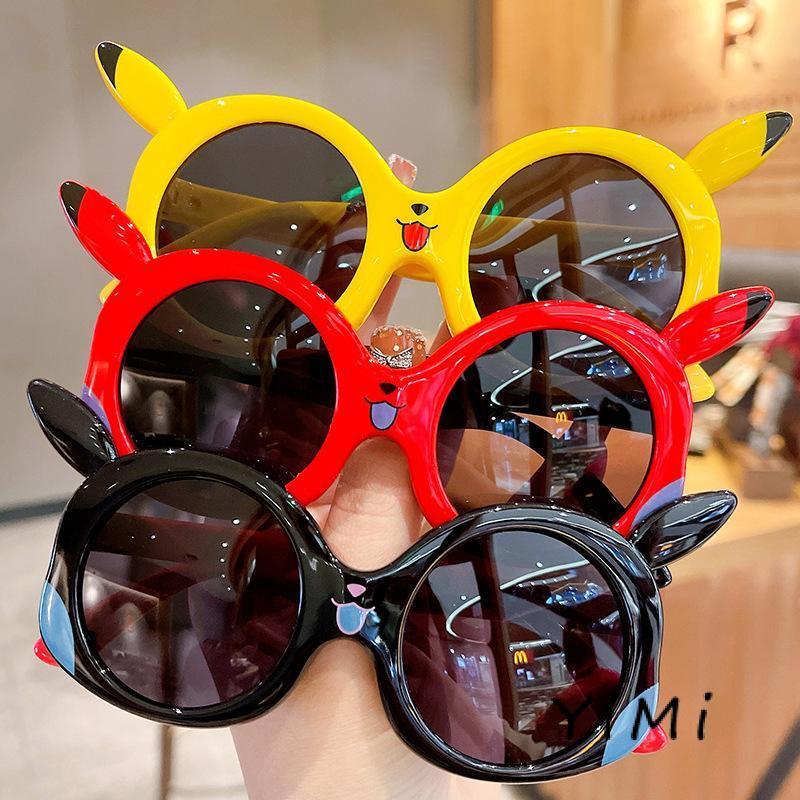 Kính Mát Phân Cực Chống Tia UV Họa Tiết Hoạt Hình Pikachu Cho Bé