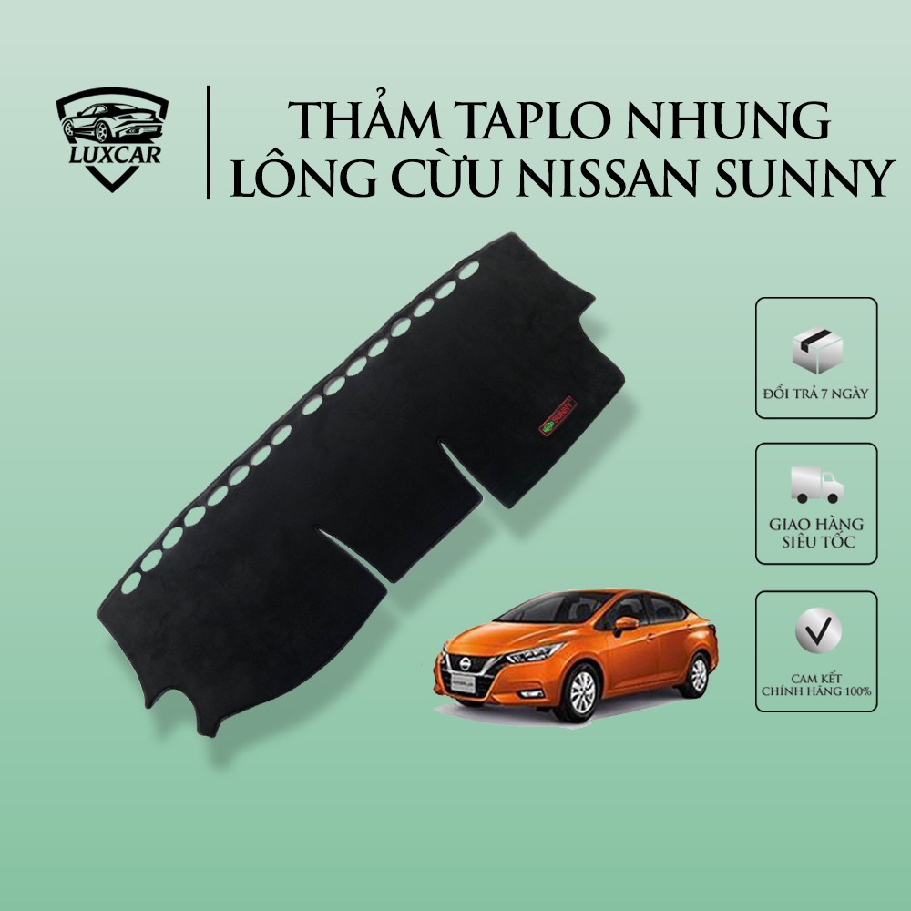 Thảm TAPLO Nhung Lông cừu xe NISSAN SUNNY đời 2015 đến 2020 LUXCAR cao cấp