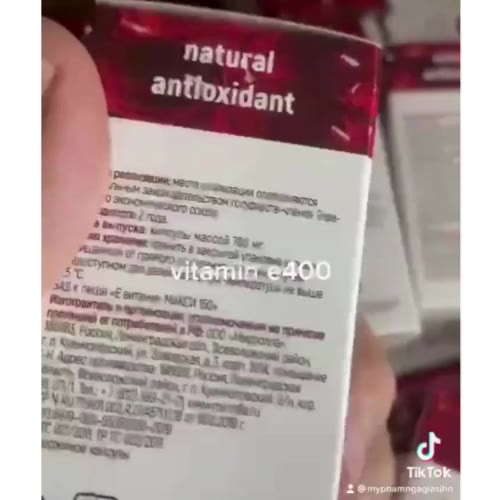 Viên uống Vitamin E đỏ Nga 400mg Mirrolla Làm đẹp trắng da chống lão hộp 30 viên Fuho Cosmetics | BigBuy360 - bigbuy360.vn