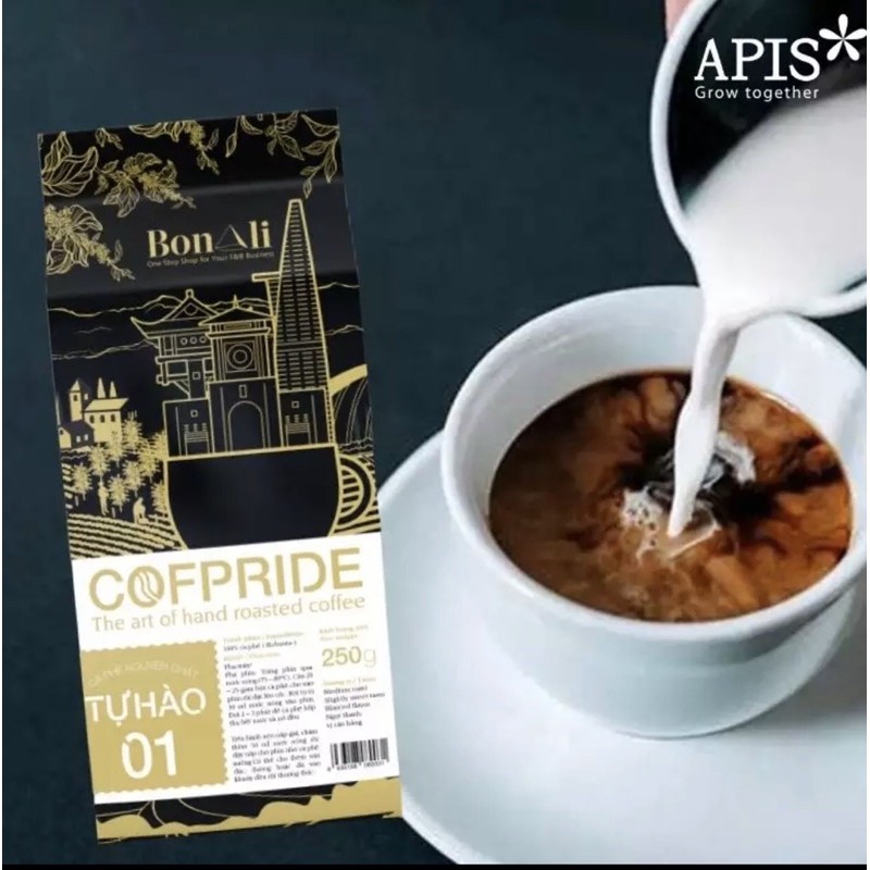 1 TÚI CÀ PHÊ NGUYÊN CHẤT COFPRIDE TỰ HÀO 1 ( 100% ROBUSTA ) - CÀ PHÊ XAY 250G