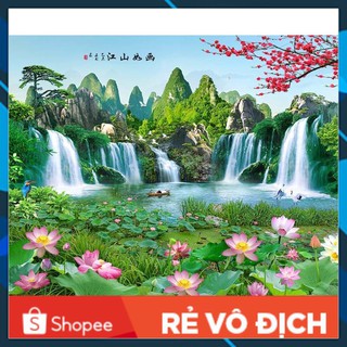 [HOT] Tranh lụa 3D cao cấp 1m x 2m (Có kèm keo dán)