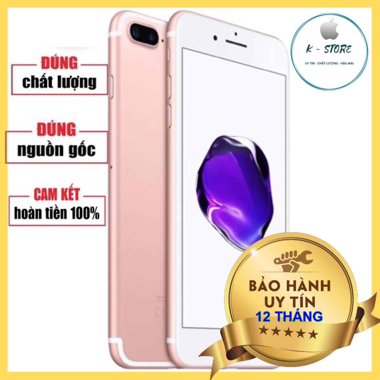 Điện thoại iPhone 7 Plus Quốc tế 128GB Mới 99% Bảo Hành 12 Tháng Full Box