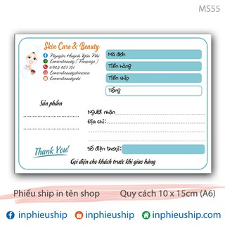 Phiếu giao hàng Giấy 400 tờ (MS55)
