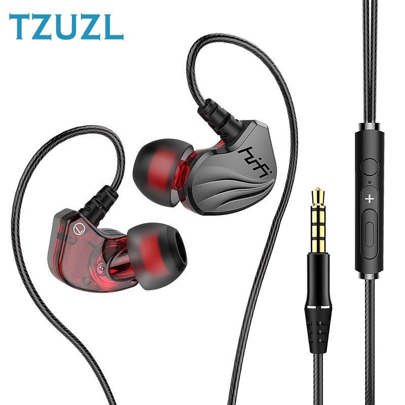 Tai nghe nhét tai TZUZL S200 chống ồn có micro tích hợp điều khiển âm lượng