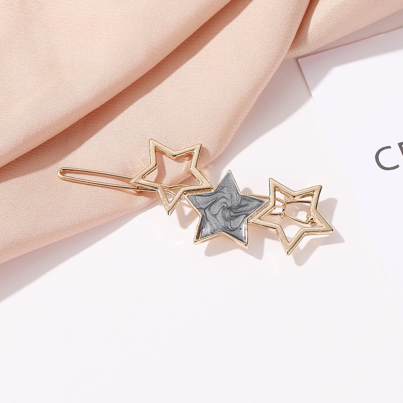 Clip of Hair Color, Geometric Star Circle