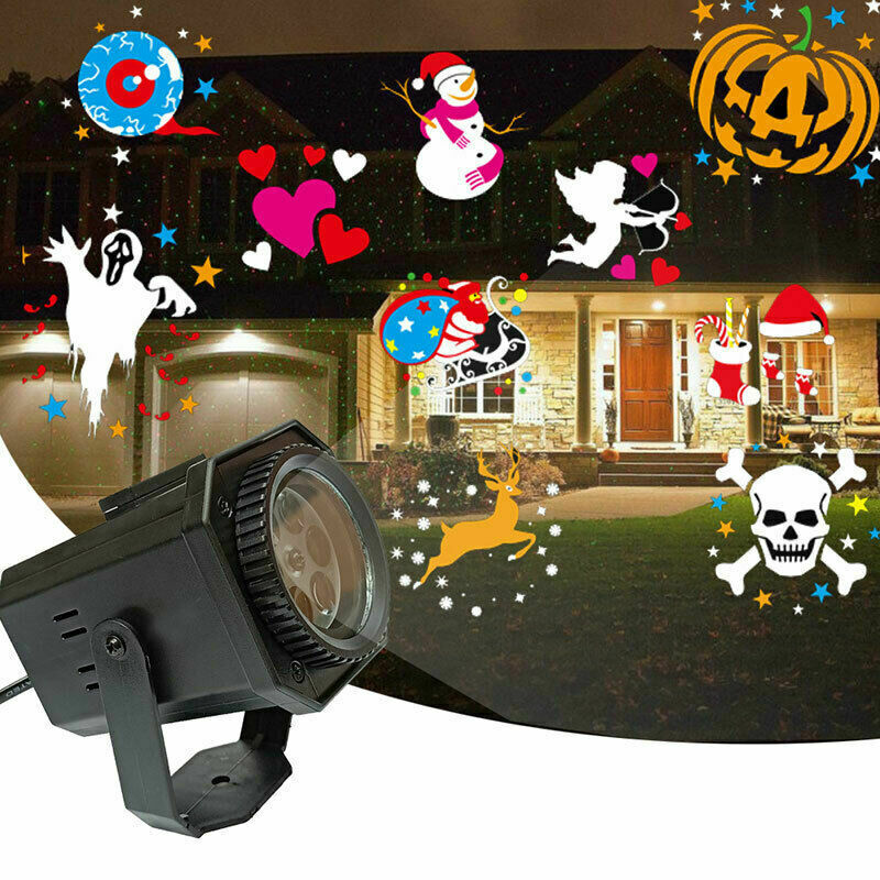 Đèn Led Chiếu Laser Trang Trí Giáng Sinh / Halloween