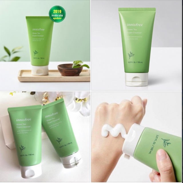Sữa Rửa Mặt Trà Xanh innisfree Green Tea Hydrating Amino Acid Cleansing Foam